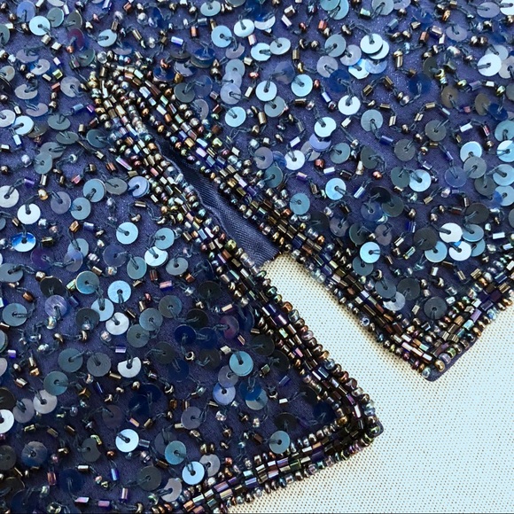 Scala Tops - 🔻Vintage SCALA Art Deco Beaded Sequin Top